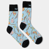 Drache Icons Muster Socken (Rechts)