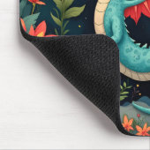 Drache im Dschungel Mousepad (Ecke)