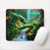 Drache im Dschungel Mousepad (Mit Mouse)