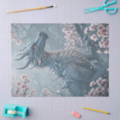 Drache im Garten Seidenpapier (Basteln)