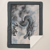 Drache im Nebel Sherpadecke (Vorderseite)