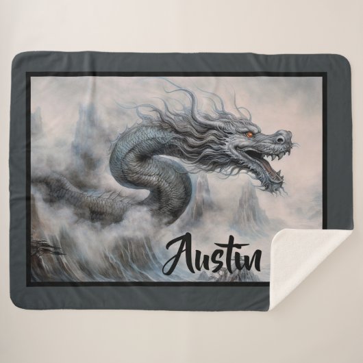 Drache im Nebel Sherpadecke (Vorderseite (Horizontal))