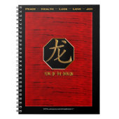 Drache im neuen Jahr Notizblock (Vorderseite)