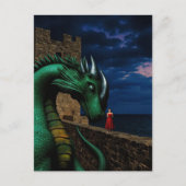 Drache im Schloss Postkarte (Vorderseite)