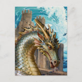 Drache im Schloss Postkarte (Vorderseite)