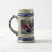 Drache im Schnee. Bierglas (Links)