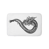 Drache im Tattoo-Stil Badematte (Vorderseite)