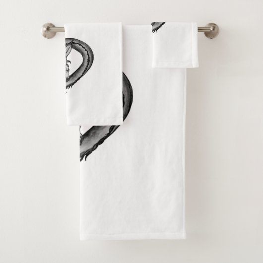 Drache im Tattoo-Stil Badhandtuch Set (Insitu)