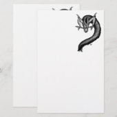 Drache im Tattoo-Stil Briefpapier (Vorne/Hinten)