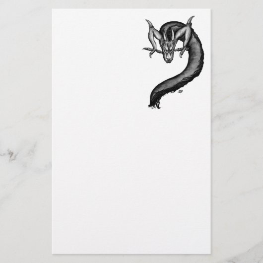 Drache im Tattoo-Stil Briefpapier (Vorderseite)