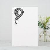 Drache im Tattoo-Stil Briefpapier (Stehend Vorderseite)