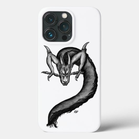 Drache im Tattoo-Stil Case-Mate iPhone Hülle (Rückseite)
