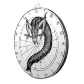 Drache im Tattoo-Stil Dartscheibe (Vorderseite rechts)
