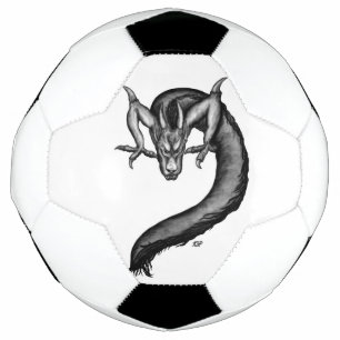 Drache im Tattoo-Stil Fußball