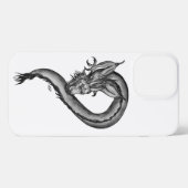 Drache im Tattoo-Stil iPhone Hülle (Rückseite (Horizontal))