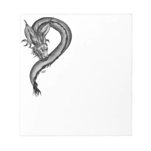 Drache im Tattoo-Stil Notizblock