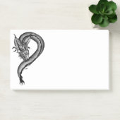 Drache im Tattoo-Stil Post-it Klebezettel (Büro)