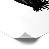 Drache im Tattoo-Stil Poster (Ecke)