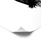 Drache im Tattoo-Stil Poster (Ecke)