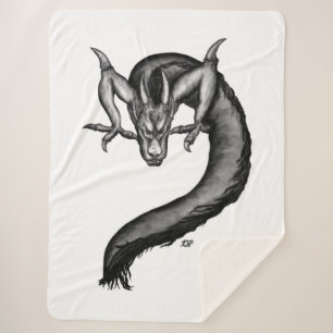 Drache im Tattoo-Stil Sherpadecke