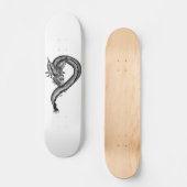 Drache im Tattoo-Stil Skateboard (Vorderseite)
