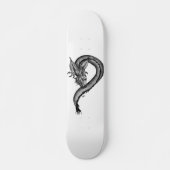 Drache im Tattoo-Stil Skateboard (Vorne)