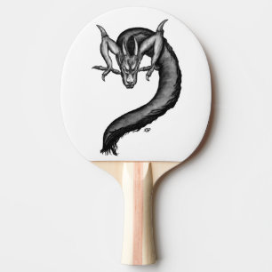 Drache im Tattoo-Stil Tischtennis Schläger