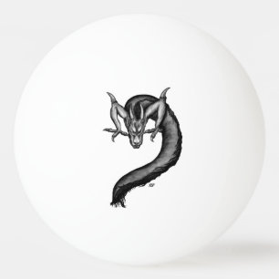 Drache im Tattoo-Stil Tischtennisball