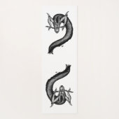 Drache im Tattoo-Stil Yogamatte (Rückseite)
