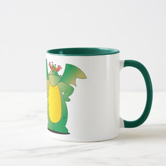Drache im Training Tasse (Rechts)