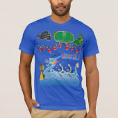 Drache Impuls Festival blau T-Shirt (Vorderseite)