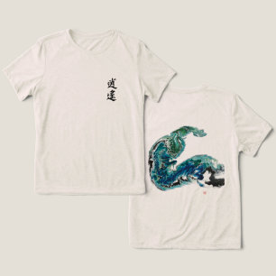 Drache in den Wellen - Abstrakte Meeresenergie Tri-Blend Shirt
