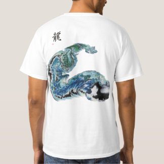 Drache in den Wellen – Abstrakte Ozean-Energie T-S T-Shirt