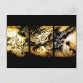 Drache in den Wolken Hiroshige Japanisch Fine Art Postkarte (Vorderseite)