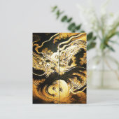 Drache in den Wolken Hiroshige Japanisch Fine Art Postkarte (Stehend Vorderseite)