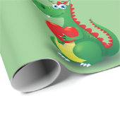 Drache in der Liebe Geschenkpapier (Rolleneckpunkt)