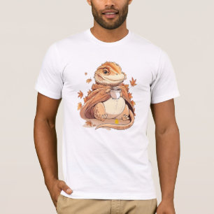 Drache in einem Deckenhemd, bärtiger Drache Kürbis T-Shirt