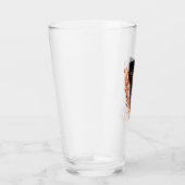 Drache in Flammen hinter dem Schwert Glas (Rechts)