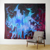 Drache in Fliege..... Wandteppich (Beispiel (Horizontal))