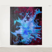 Drache in Fliege..... Wandteppich (Vorderseite)