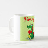 Drache in Liebe Kaffeetasse (Vorderseite Links)