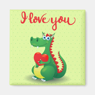 Drache in Liebe Magnet