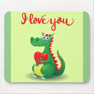 Drache in Liebe Mousepad