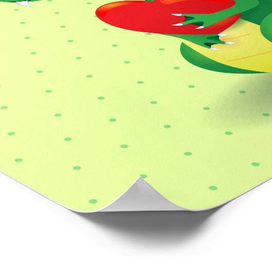 Drache in Liebe Poster (Ecke)