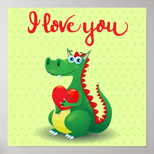 Drache in Liebe Poster (Vorne)