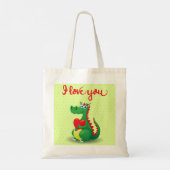 Drache in Liebe Tragetasche (Rückseite)
