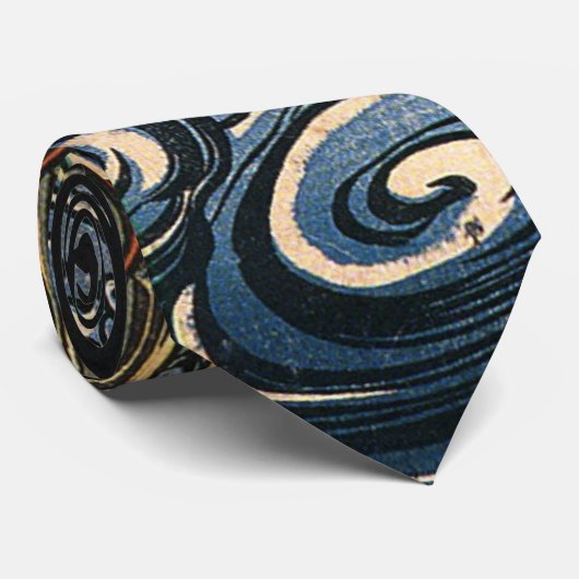 Drache in Meer Krawatte (Gerollt)