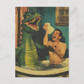 Drache in meiner Blase Postkarte (Vorderseite)