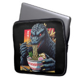 Drache isst Ramen Laptopschutzhülle (Vorderseite Links)