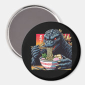 Drache isst Ramen Magnet (Vorderseite/Rückseite)
